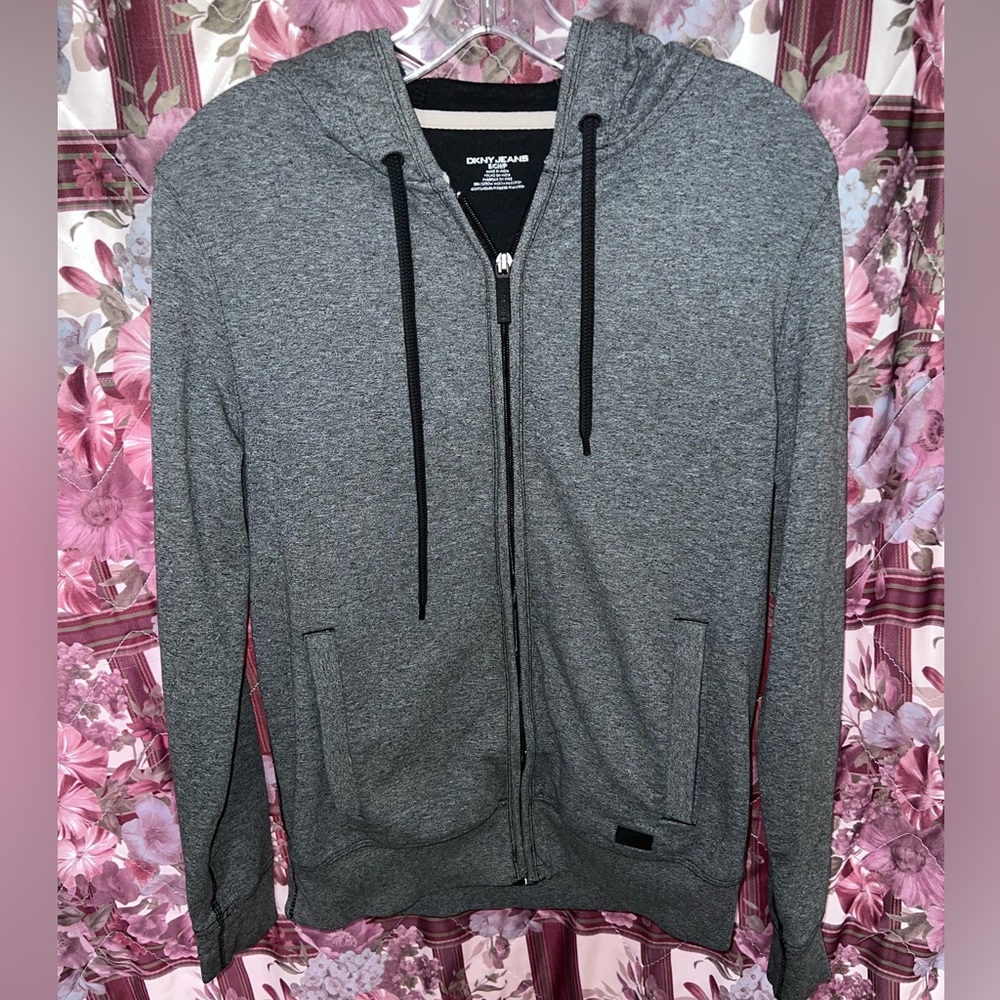 DKNY Jeans Zip Up Sweater